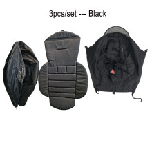 (175 Black) COLU KID Baby Stroller Accessories Canopy Hood Sunshade 175 Seat Cushion Cotton Liner Pad for Babyzen Yoyo2 Yoya YOYO