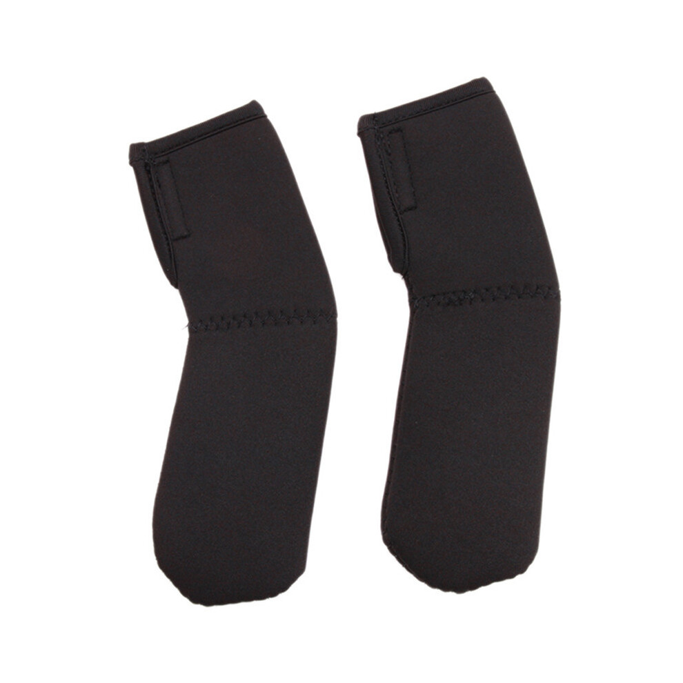 (Black) 1 Pair Neoprene Baby Stroller Grip Cover Carriages Poussette Armrests Handle Protector Cover For Stroller New Black Maxpower