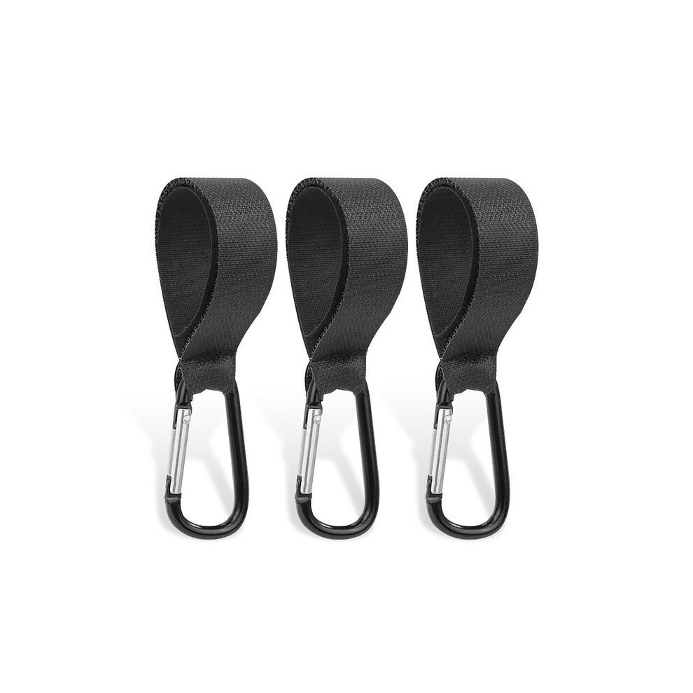 (3Pcs) Baby Stroller Hook Clip Aluminum Alloy Carabiner Cart Organizer Diaper Bag Shopping Pram Hook Hanger Stroller Accessories Maxpower