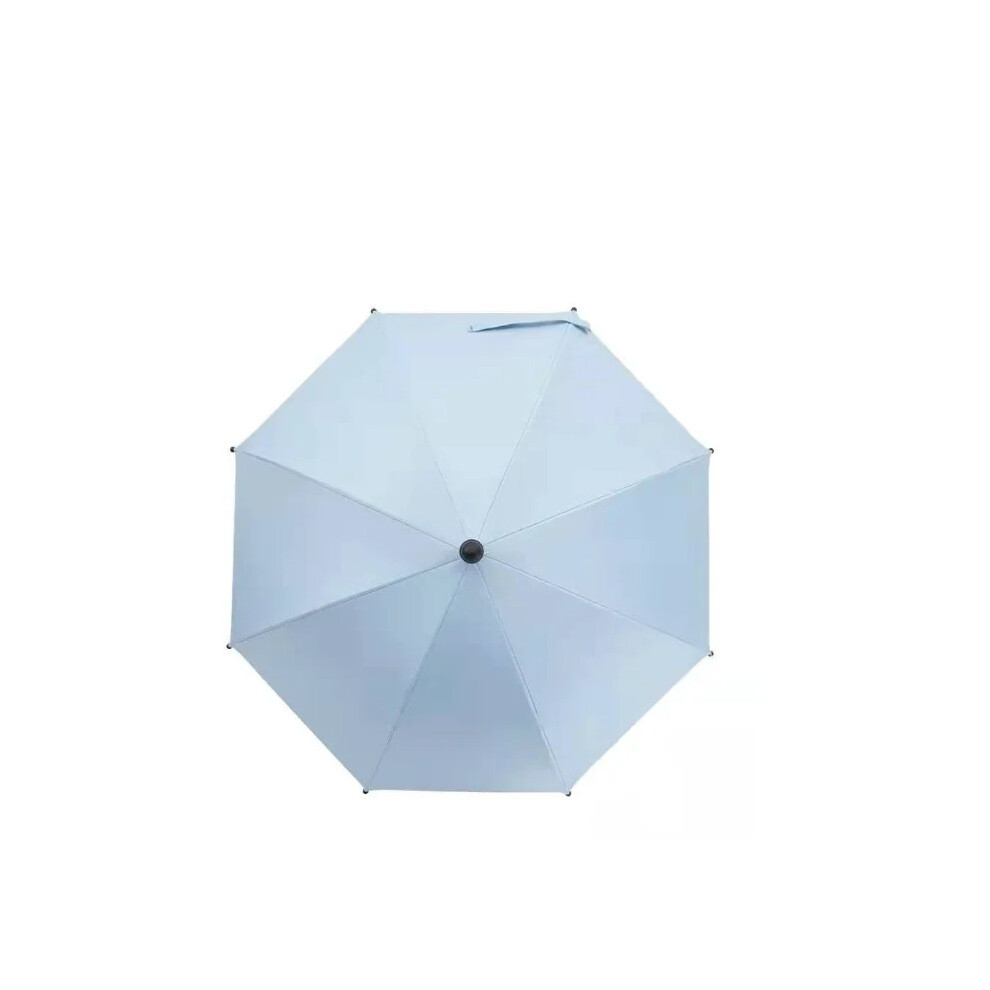 (blue1) Baby Stroller Folding Umbrella UV Sun Rain Protection Parasol 360 Degrees Adjustable Universal Stroller Sunshade Canopy