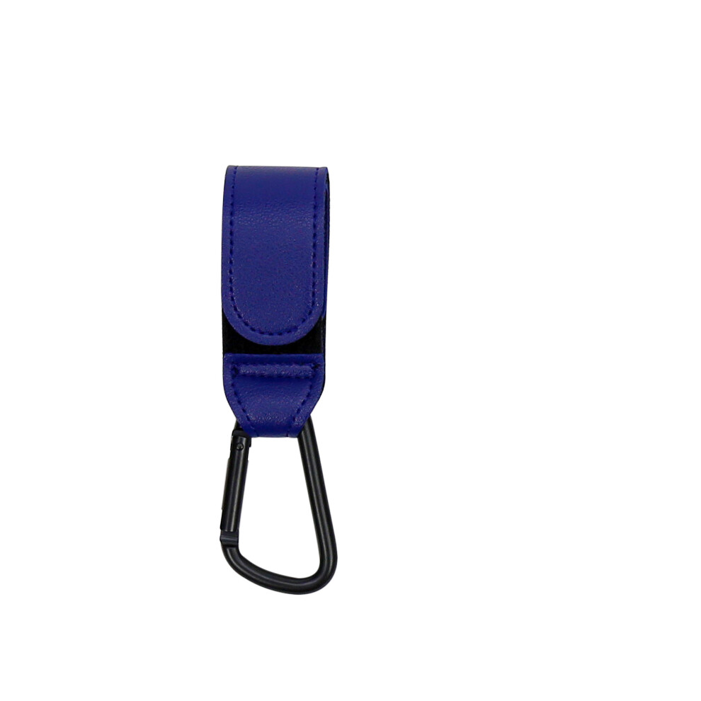 (1 pc Blue) PU Leather Baby Bag Stroller Hook Pram Rotate 360 Degree Rotatable Cart Organizer Pram Hook Crochet Stroller Accessories
