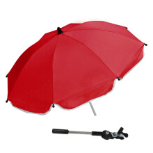 (Red 70cm) Folding Baby Stroller Kids Pram Pushchair UV Sun Rain Protector Umbrella Canopy Bracket Clip Baby Cart Accessories