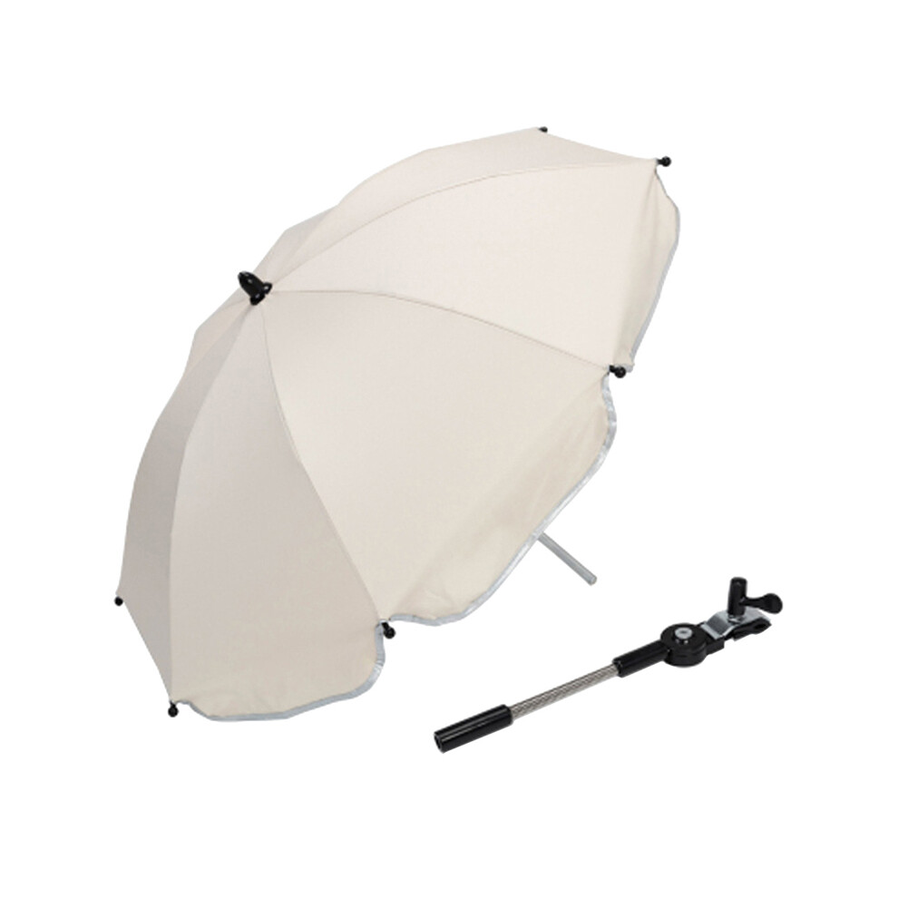 (White 70cm) Folding Baby Stroller Kids Pram Pushchair UV Sun Rain Protector Umbrella Canopy Bracket Clip Baby Cart Accessories