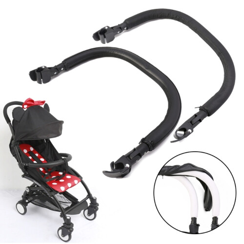 (B) Stroller Handle Bumper Bar Armrest Safety Bar Stroller Accessory Safety Bar W3JF 1