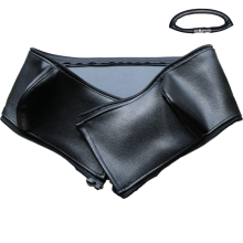 (mom 1 pcs black) Pu Leather Cover For Stokke Xplory V4 / V5 Stroller Handle Baby Pram Armrest Protective Case Covers Baby Carriage Accessories