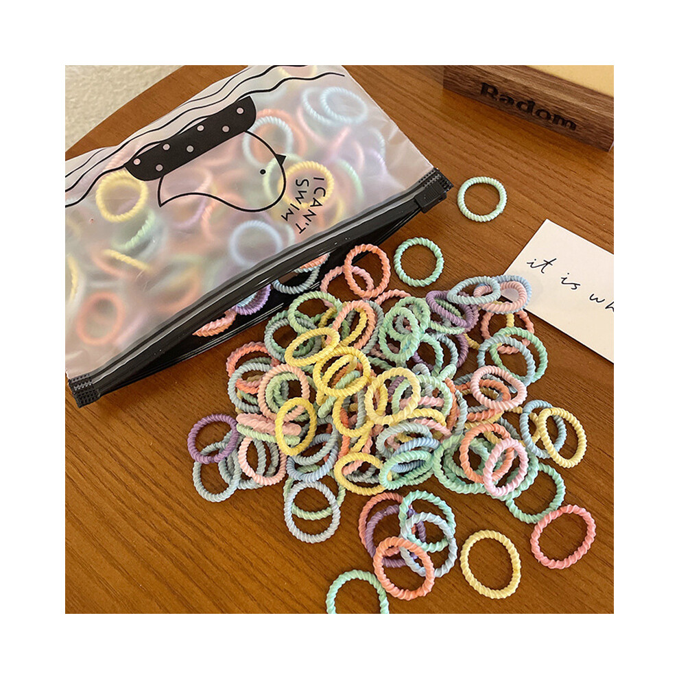 (50PCS- B6) Set Kids Hair Accessories for Girls High Elastic Solid Hairband Baby Rubber Hair Bands Cute Children's Ropes Ties-image-OPC-PG8NSZP-NEW