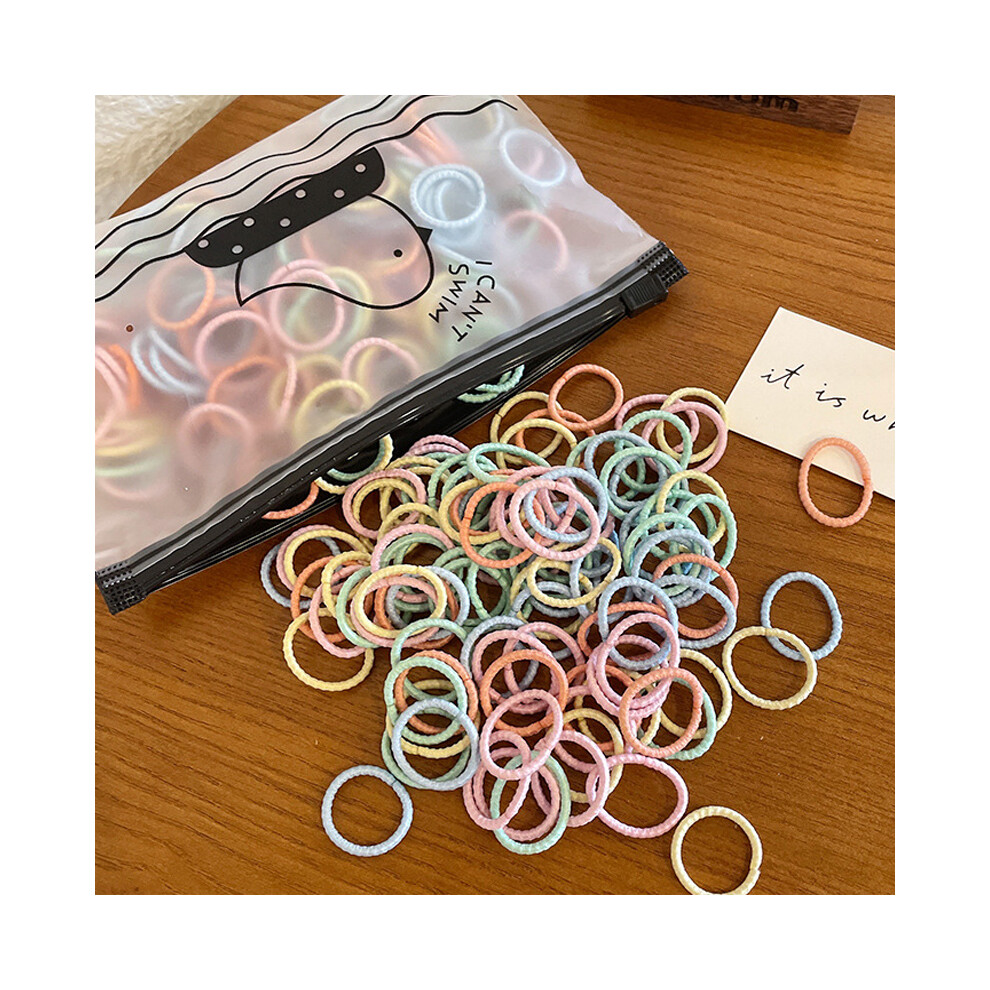 Maxpower (50Pcs- B7) Set Kids Hair Accessories For Girls High Elastic Solid Hairband Baby Rubber Hair Bands Cute Children's Ropes Ties