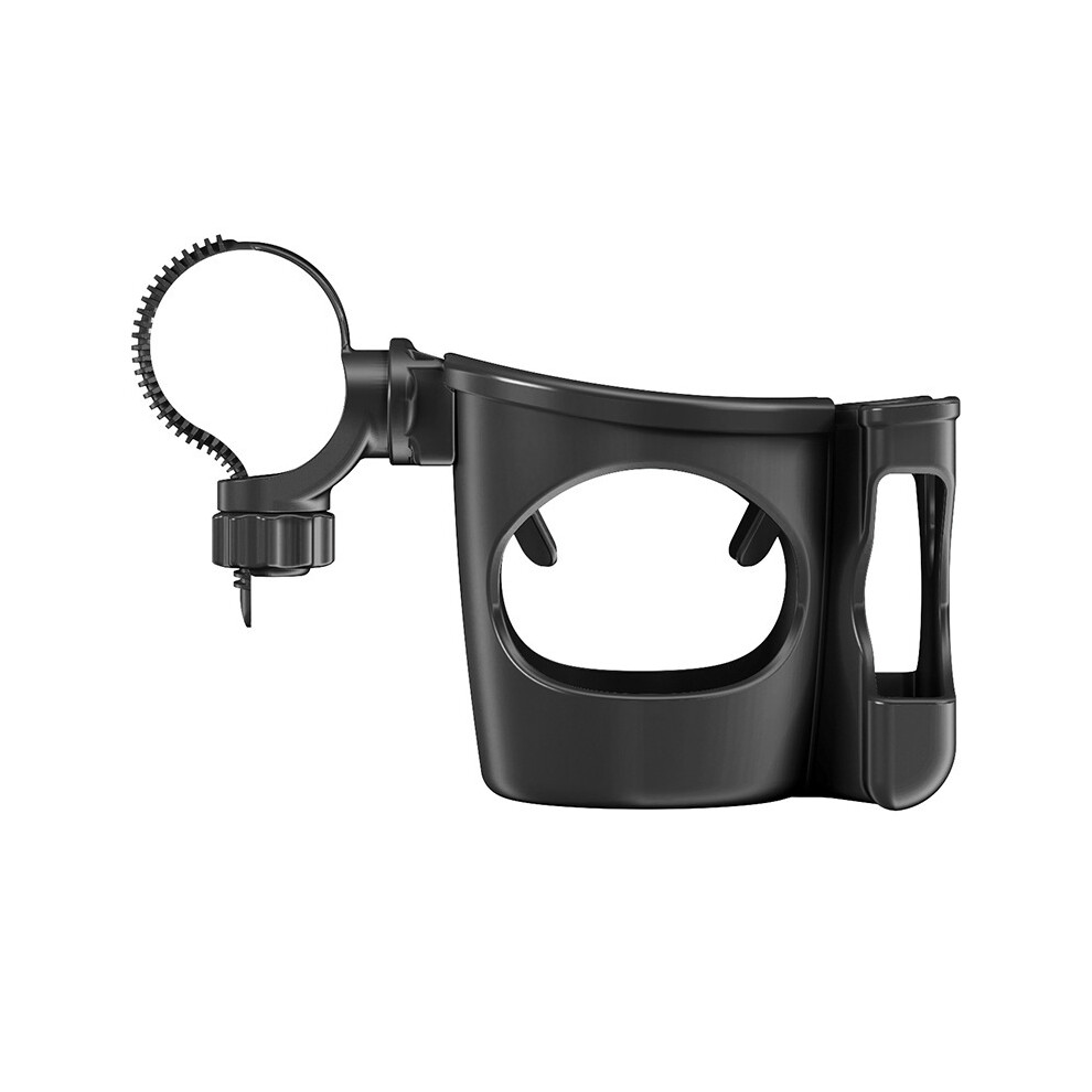 Maxpower (Fix Strap Black) Baby Stroller Accessories Cup Mobile Phone Holder Children Tricycle Bicycle Cart Bottle Rack Milk Water Pushchair Carriage