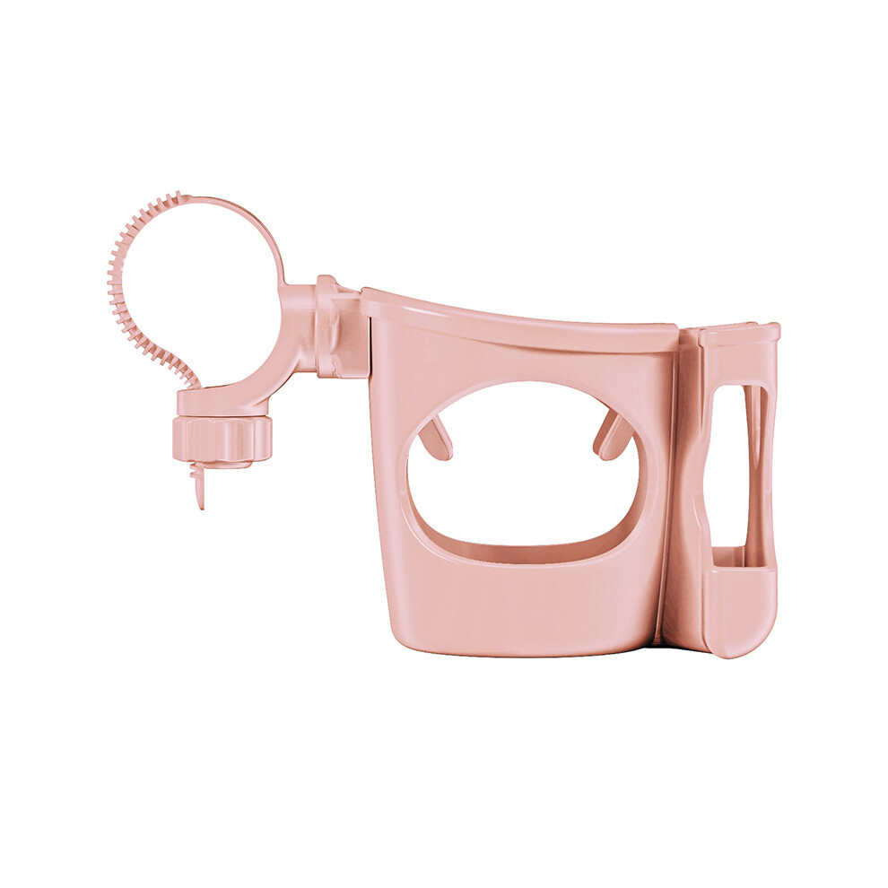 Maxpower (Fix Strap Pink) Baby Stroller Accessories Cup Mobile Phone Holder Children Tricycle Bicycle Cart Bottle Rack Milk Water Pushchair Carriage