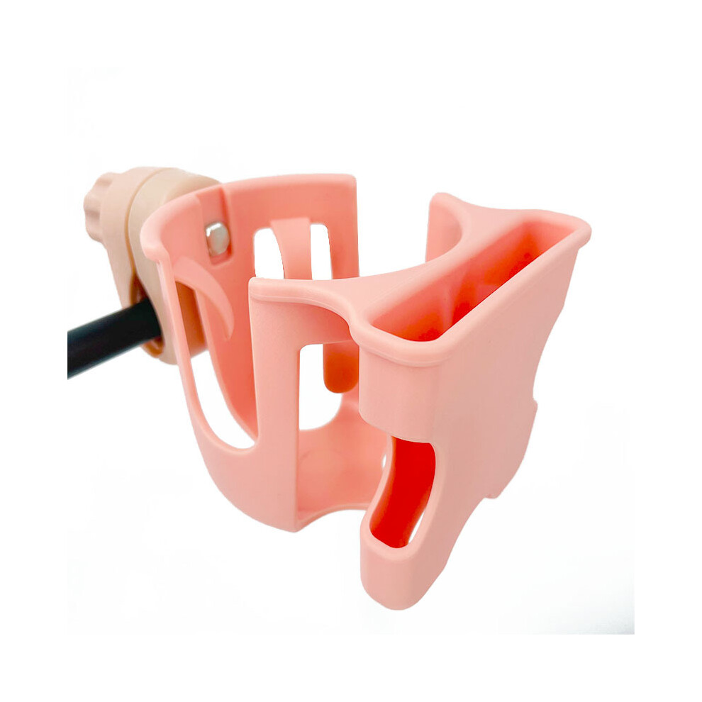 (Pink) Baby Stroller Accessories Cup Mobile Phone Holder Children Tricycle Bicycle Cart Bottle Rack Milk Water Pushchair Carriage Pink Maxpower