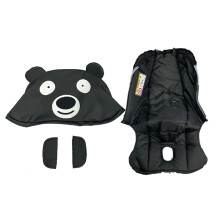 (Black Bear) Stroller Accessories Canopy Seat Cushion Changing Kits Clothes Sunshade Compatible With Doona Stroller 4in1 Car Seat