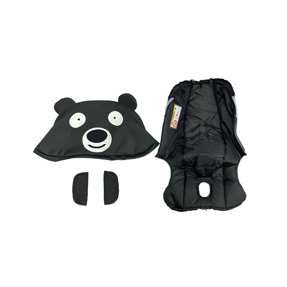 (Black Bear) Stroller Accessories Canopy Seat Cushion Changing Kits Clothes Sunshade Compatible With Doona Stroller 4in1 Car Seat