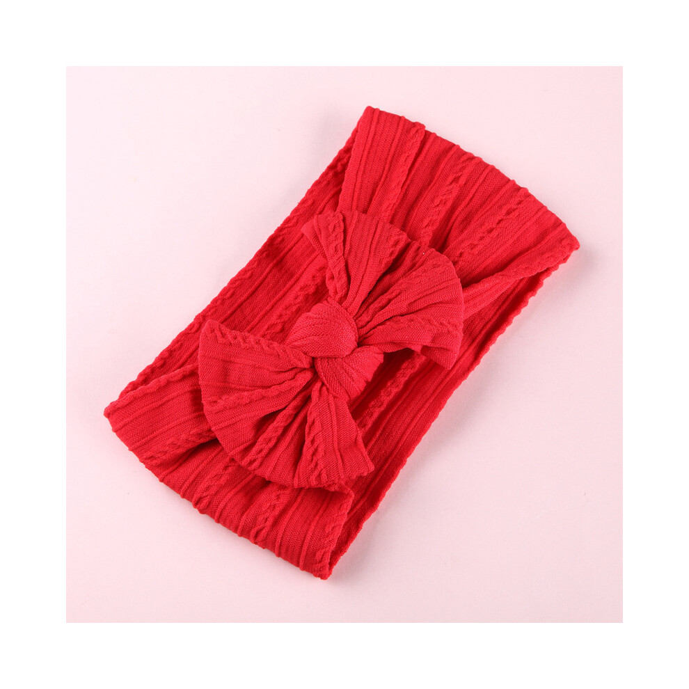 Maxpower (4) 1Pcs Bow Baby Head Band For Children Print Baby Headbands Newborn Cable Headband Turban Kids Headwear Baby Hair Accessories