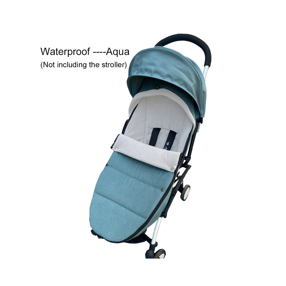 (Waterproof Aqua) Universal Baby Strolle Accessories Footmuff  Warm Sleepsacks Pram Waterproof Socks For Babyzen YOYO Baby Stroller Accessories