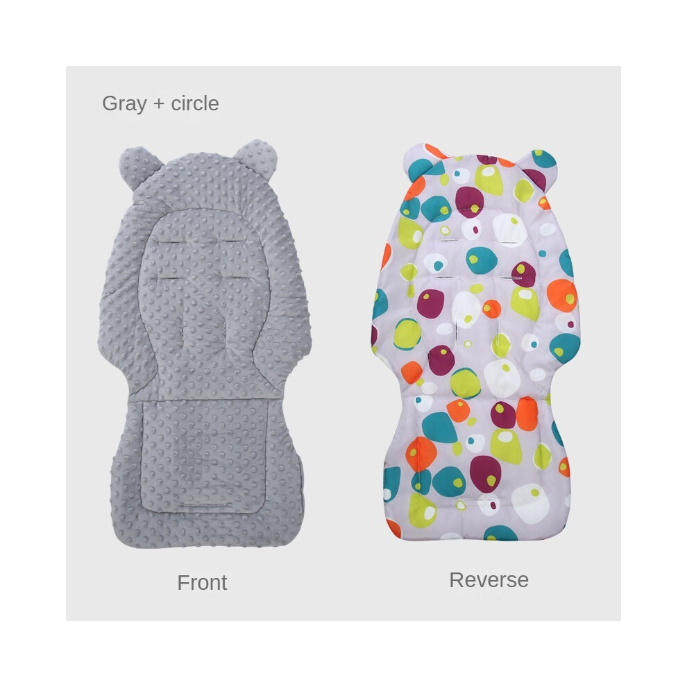 (Grey (Double sided)) Baby Stroller Accessories Cotton Diapers Changing Nappy Pad Seat Carriages/Pram/Buggy/Car General Mat for New Born