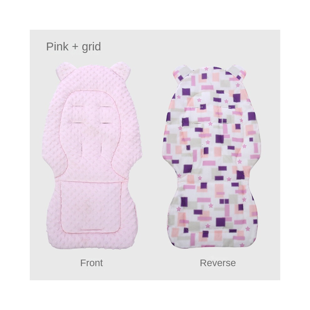 (Pink (Double sided)) Baby Stroller Accessories Cotton Diapers Changing Nappy Pad Seat Carriages/Pram/Buggy/Car General Mat for New Born