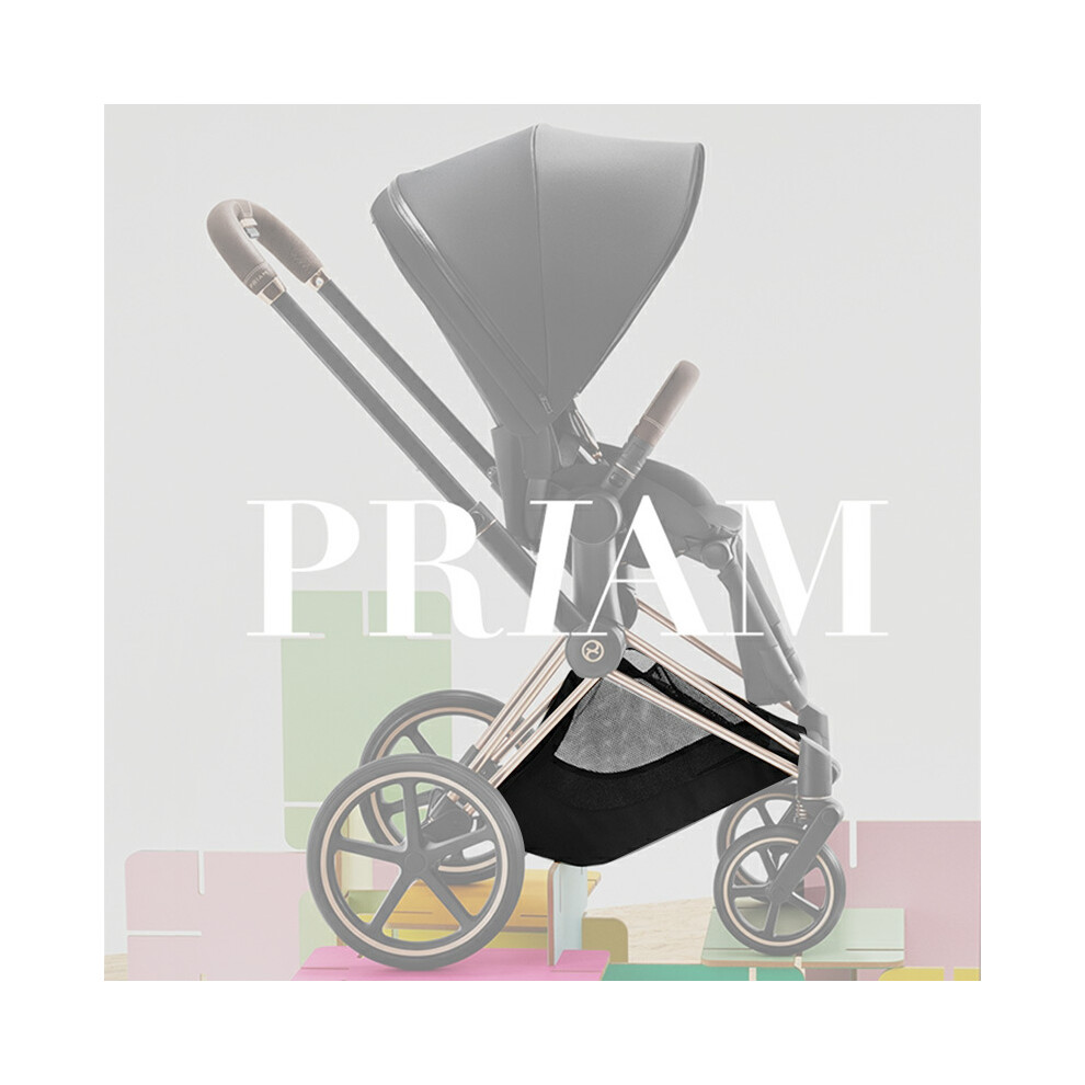 (basket-Priam 3-4) Stroller Basket Each For Cybex Priam 3/4 Mios 2/3 Melio Baby Trolley Shopping Bag Cart Carrying Basket Buggy Replace Accessories