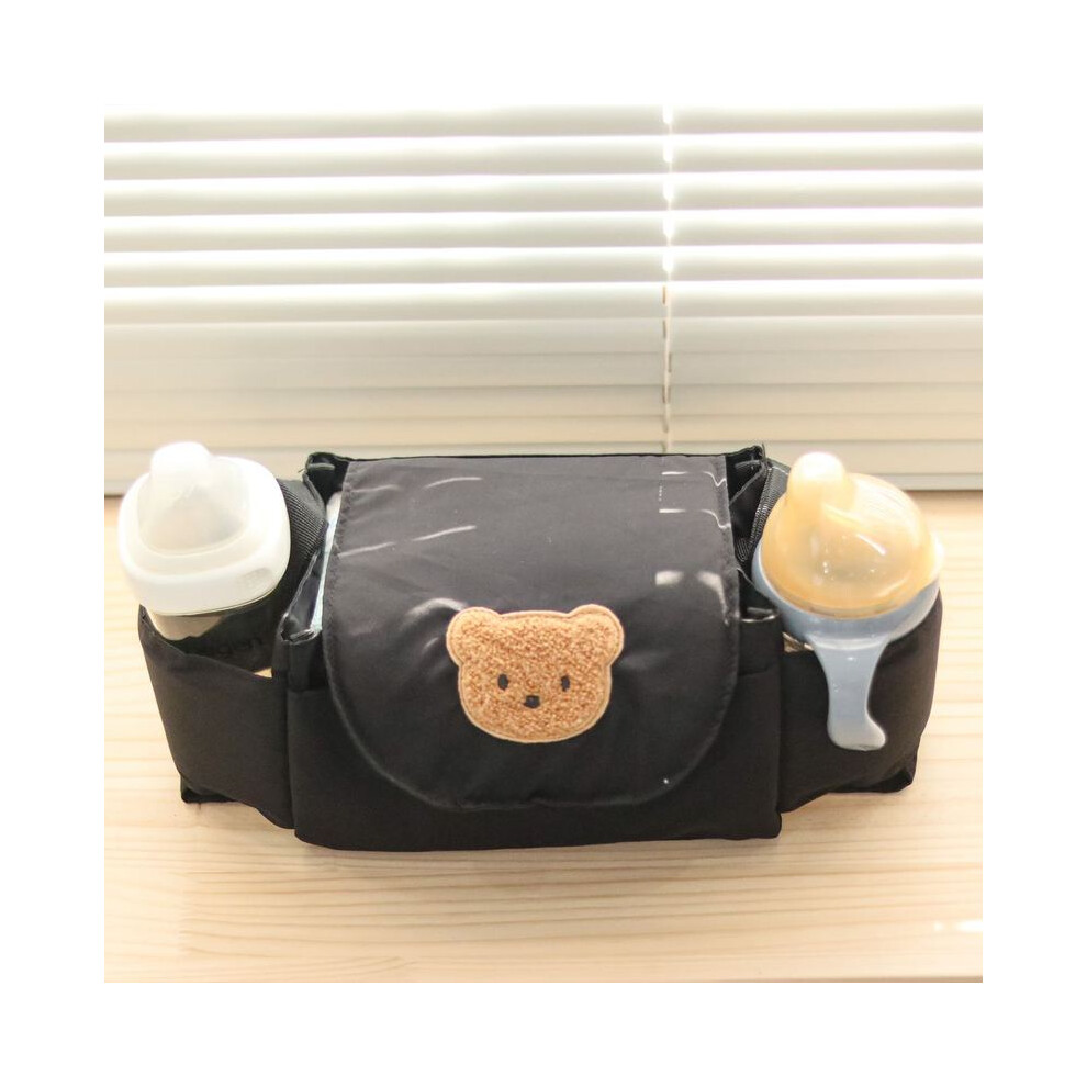 Maxpower (Black Storage Bag) Handcart Storage Bag For Children's Stroller Artifact Storage Bag, Universal Stroller Storage Hanging Bag