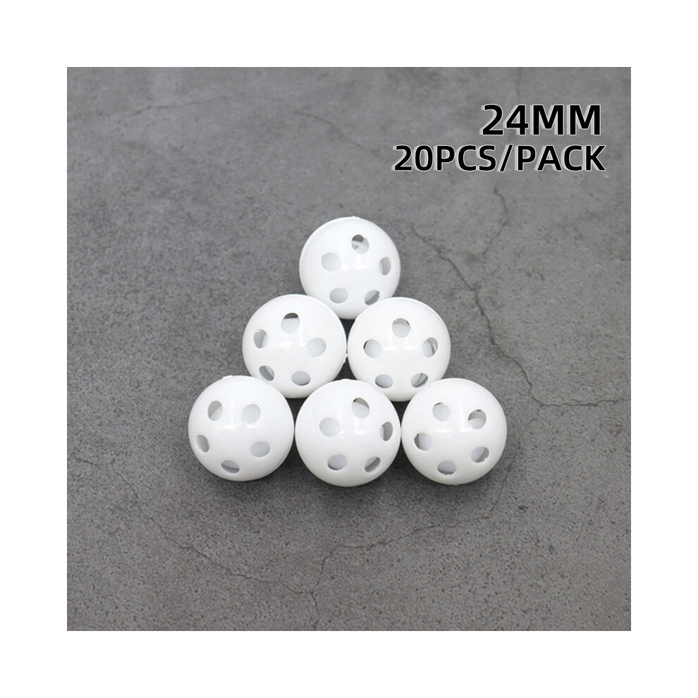 Maxpower (Toy Accessories 24Mm, 20Pcs) 20Pcs Plastic Rattle Bell Balls Squeaker Baby Toys Diy Rattle Beads Noise Maker Repair Fix Dog Toy Pet Accessories