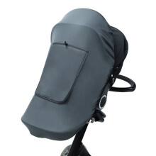 (GRAY) Universal Baby Stroller Accessories Windproof Waterproof UV Protection Sunshade Cover for Kids Baby Prams Car Outdoor Activities