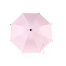 (ys pink) Baby Stroller Folding Umbrella UV Sun Rain Protection Parasol 360 Degrees Adjustable Universal Stroller Sunshade Canopy