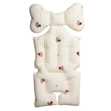 (Squirrels) Autumn and winter warm baby stroller seat cushions thickened cotton child stroller baby seat cushions universal four seasons