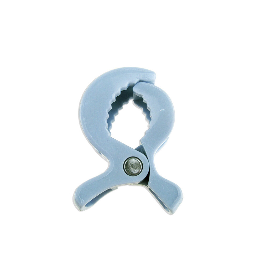 Photos - Climbing Gear MAXPOWER  Baby Colorful Car Seat Accessories Plastic Pushchair Toy Clip Pram Stroller Peg To Hook Cover Blanket Mos (Light blue 1 psc)