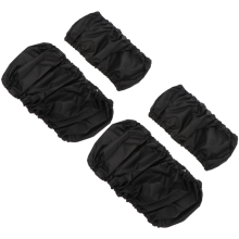 (Black) 4PCS Baby Stroller Wheel Cover Dustproof and Waterproof Wheel Protective Cover