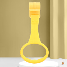 (yellow) Baby Learning to Stand Hand-Pull Ring Sling Ring Play Bed Bed Car Hook Suitable for 0-3 Years Old Babies