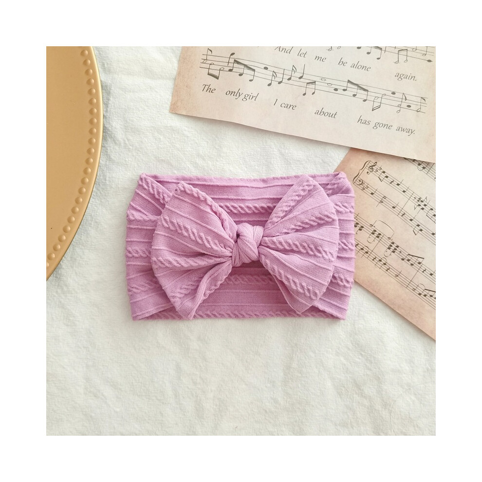 (21) Lovely Newborn Baby Headband For Girls Elastic Knit Children Turban Baby Bows Soft Nylon Kids Headwear Hair Accessories