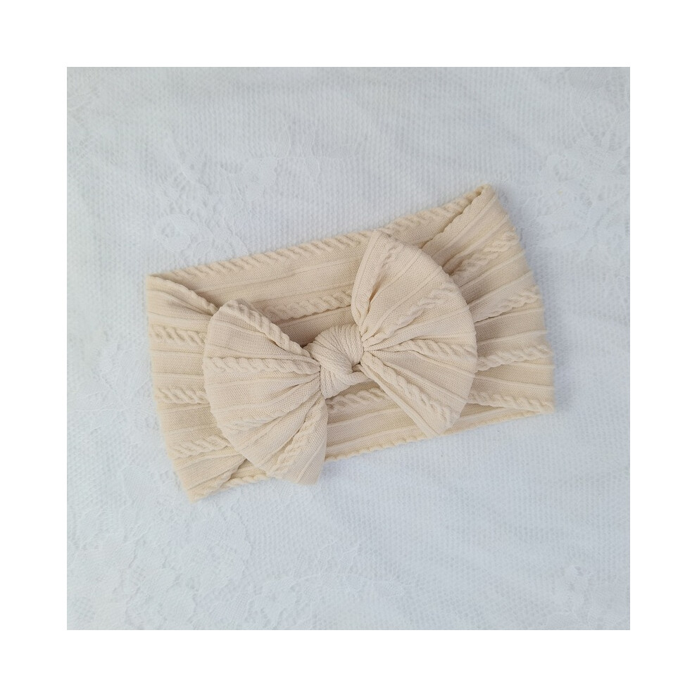 Maxpower (31) Lovely Newborn Baby Headband For Girls Elastic Knit Children Turban Baby Bows Soft Nylon Kids Headwear Hair Accessories