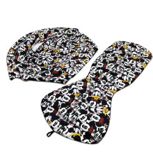 (cartoon) 175 Stroller Accessories Canopy Cover Seat Cushion For babyyoya babytime Sunshade Cover Seat Mattress With Back Zipper Pocket