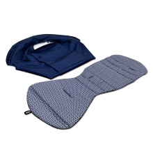(Navy Blue) 175 Stroller Accessories Canopy Cover Seat Cushion For babyyoya babytime Sunshade Cover Seat Mattress With Back Zipper Pocket