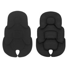 (Black) Baby Stroller Cushion Infant Car for SEAT Insert for Head Body Support Pillow Pram Thermal Mattress Mesh Breathable Line