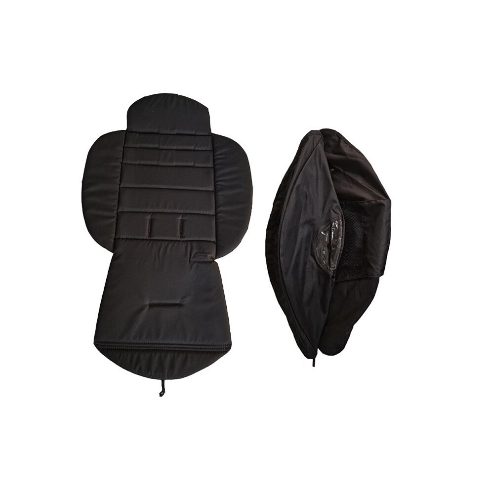 Maxpower (175 ) Colu Kid Hood & Mattress For Babyzen Yoyo2 Yoya Baby Stroller Accessories Sun Canopy And Replacement Seat Cushion For Yoyo Black