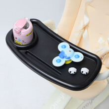 (black) Universal Baby Stroller Snack Tray Childrens Cart Pram Dinner Table Milk Bottle Cup And Phone Holder Accessories For Traveling
