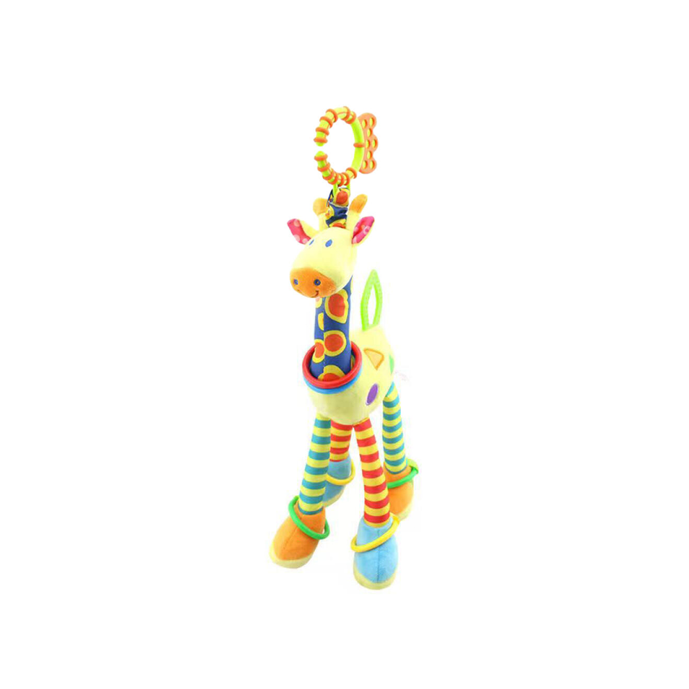 Maxpower (Giraffes) Giraffe Baby Car Hanging Rattles Bed Bells Pram Accessories Teething Doll Gnawable Safety Seat Toys Soothing Pendant