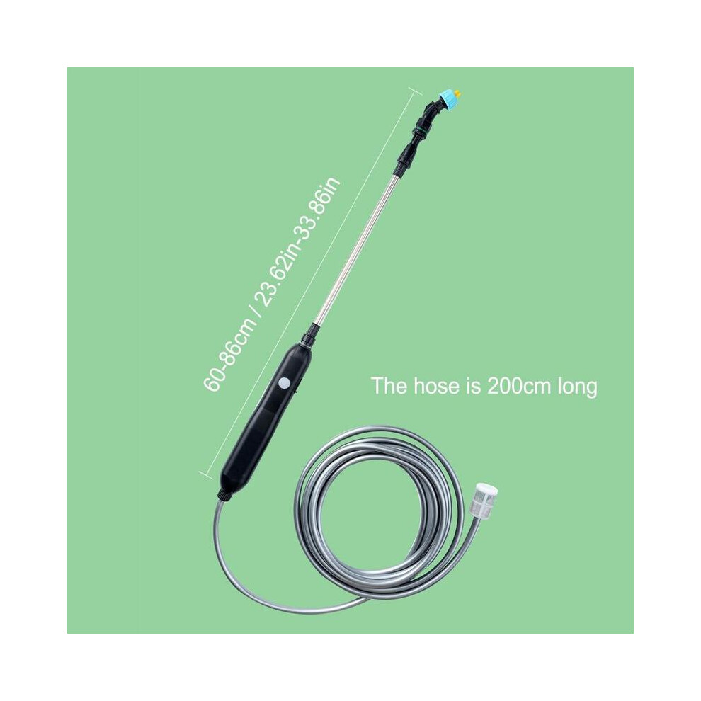 (1500mAh basic single) Battery Powered Sprayer Wand Electric Sprayer 1500mh 3 Types Of NozzleWatering Can With Spray Automatic Garden Plant Mister