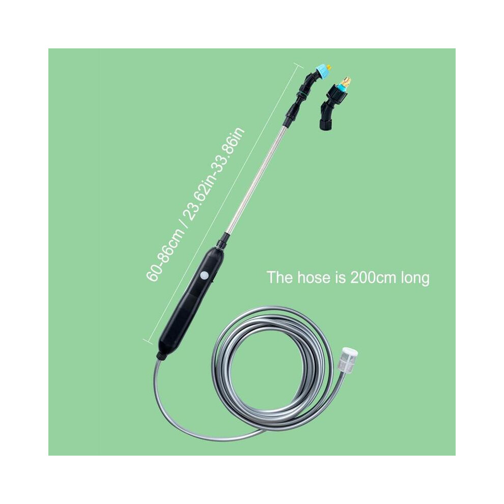 (1800mAh standard dou) Battery Powered Sprayer Wand Electric Sprayer 1500mh 3 Types Of NozzleWatering Can With Spray Automatic Garden Plant Mister