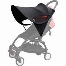 (black) Universal Baby Stroller Accessories Sun Shade Sun Visor Canopy Cover UV Resistant Hat fit Babyzenes Yoyo Yoya+ Pushchair