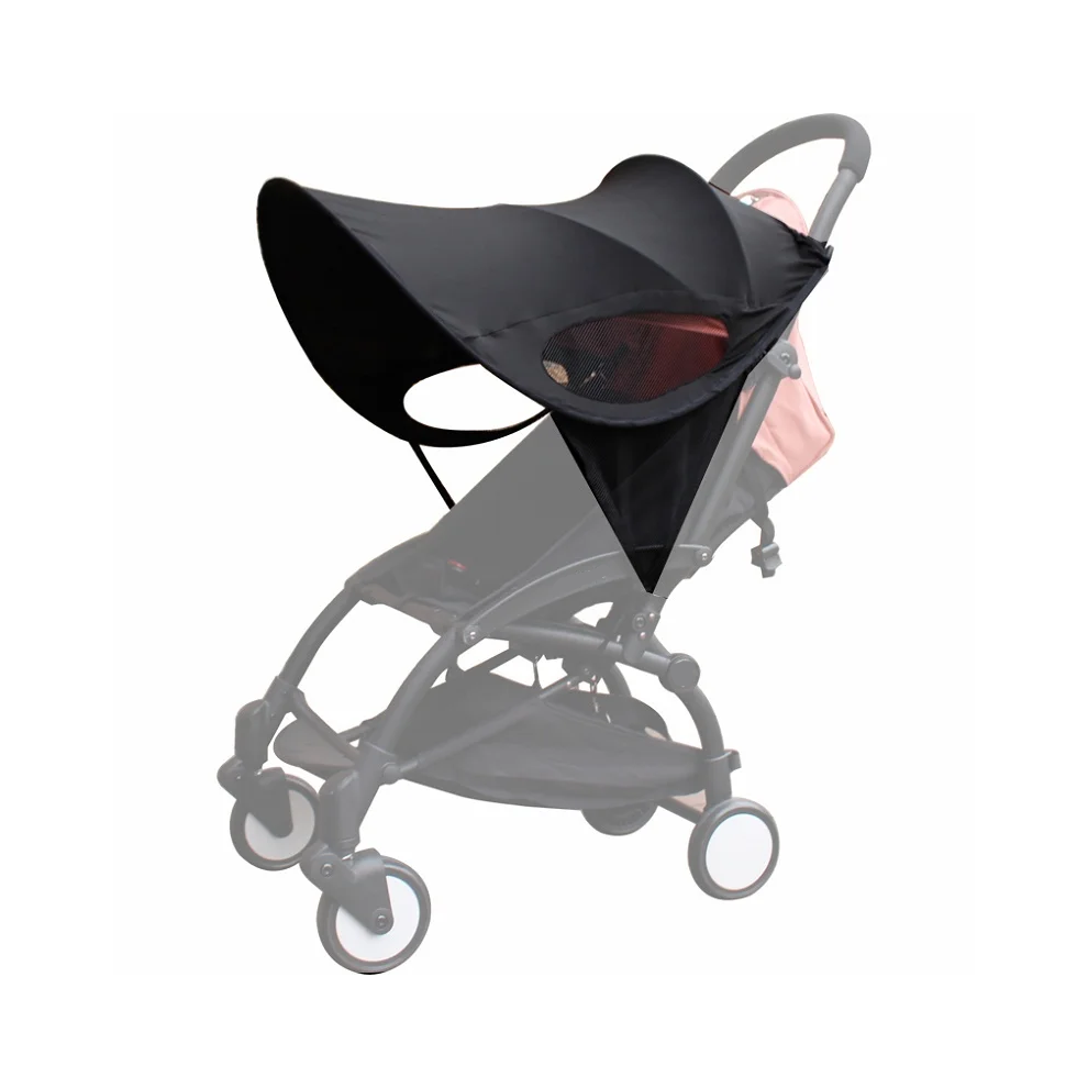 (black) Universal Baby Stroller Accessories Sun Shade Sun Visor Canopy Cover UV Resistant Hat fit Babyzenes Yoyo Yoya+ Pushchair