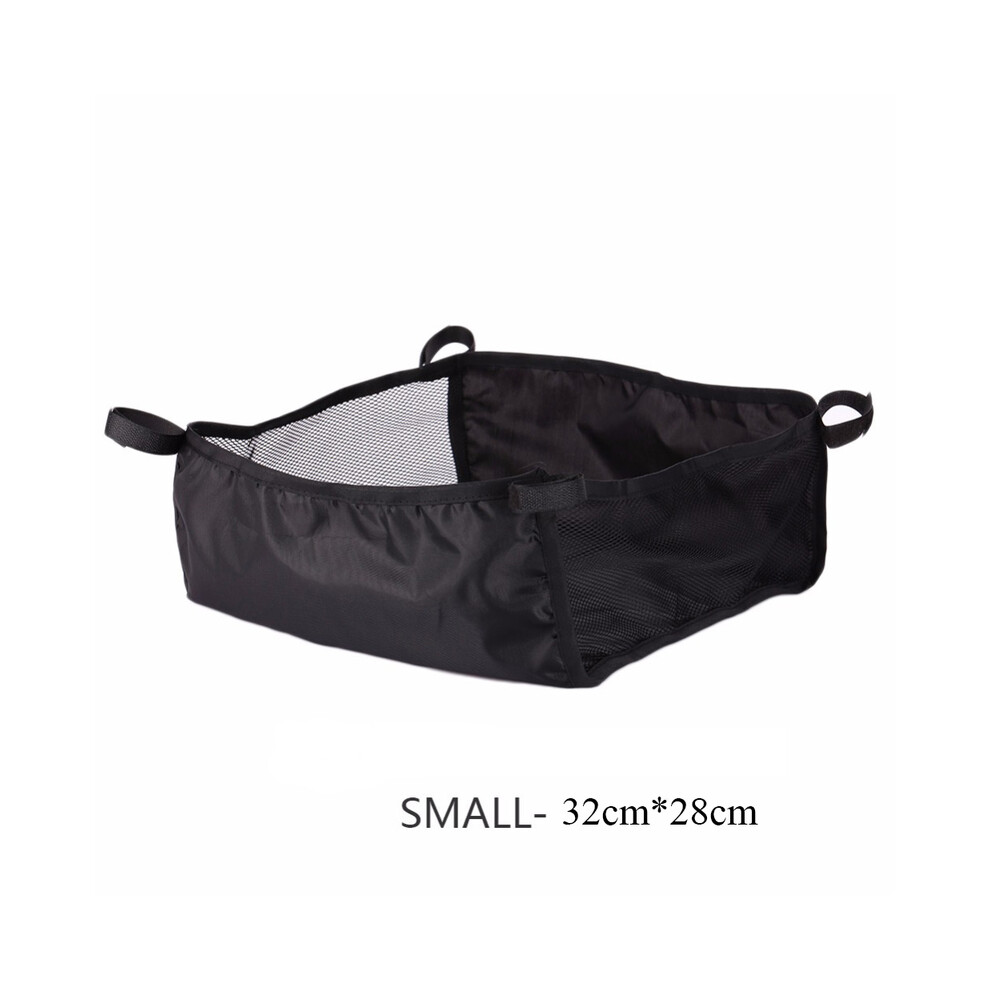 Maxpower (S) Portable Baby Stroller Basket Newborn Stroller Hanging Basket Infant Stroller Accessories Pram Bottom Basket Organizer Bag