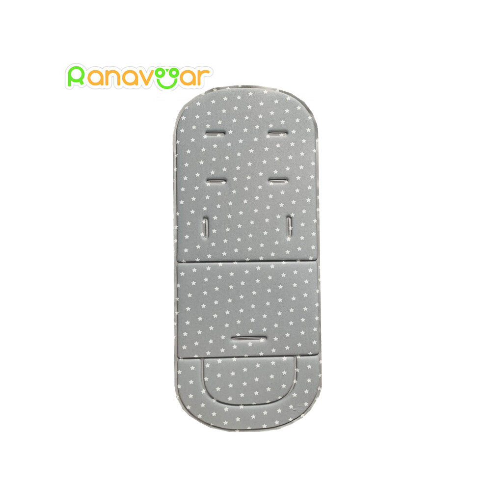 ( Stars) Fation Comfortable Baby Stroller Pad Four Seasons General Soft Seat Cushion Child Cart Seat Mat Kids Pushchair Cushion For Gray Maxpower