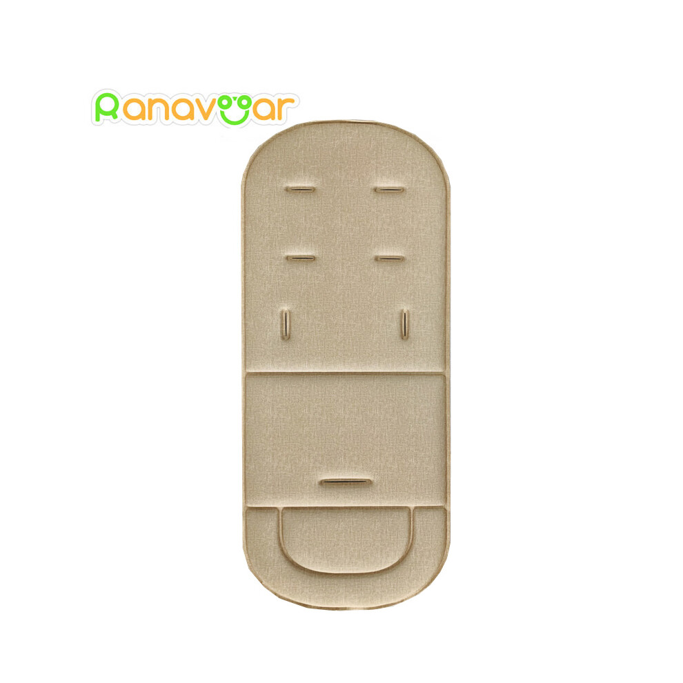 (Flax ) Fation Comfortable Baby Stroller Pad Four Seasons General Soft Seat Cushion Child Cart Seat Mat Kids Pushchair Cushion For Beige Maxpower