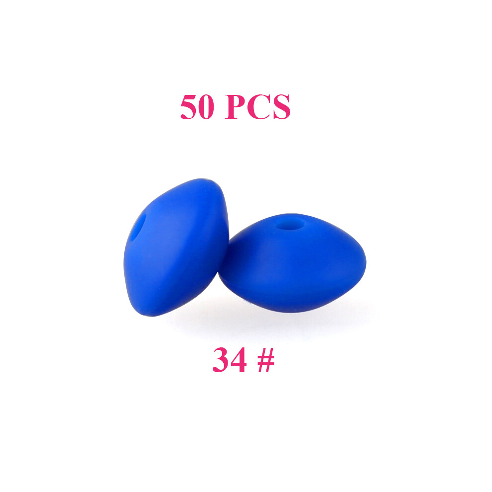 Photos - Bottle Teat / Pacifier MAXPOWER (34) 50pcs Baby Silicone Beads 12mm Lentil Beads Food Grade DIY pacifier clip Necklace Teether children's Toys products Acce 