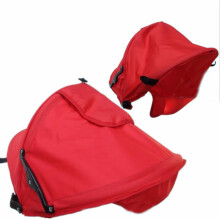 (Red) 1pc Baby Stroller Sun Tent Pram Canopys Rain Sun Shade Cover Easy Install Sun Cover Folding Baby Carriage Sun Tent