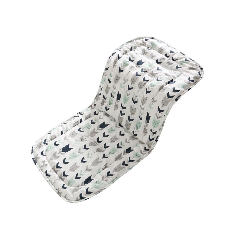 (Black) Stroller Seat Liner For Baby Pushchair Car Cart Chair Mat Child Trolley Mattress Diaper Pad Infant Stroller Cushion Accessories Black Maxpower