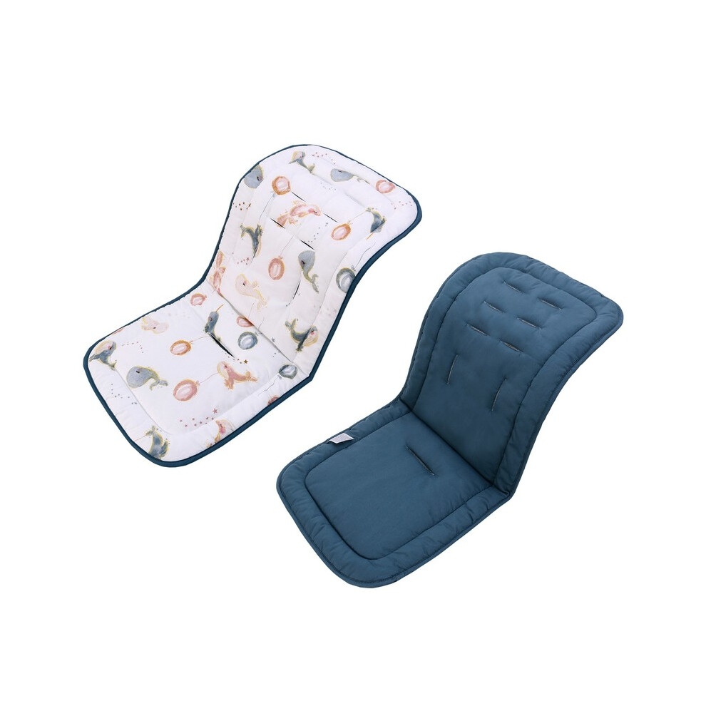 Maxpower (Blue) Stroller Seat Liner For Baby Pushchair Car Cart Chair Mat Child Trolley Mattress Diaper Pad Infant Stroller Cushion Accessories Blue
