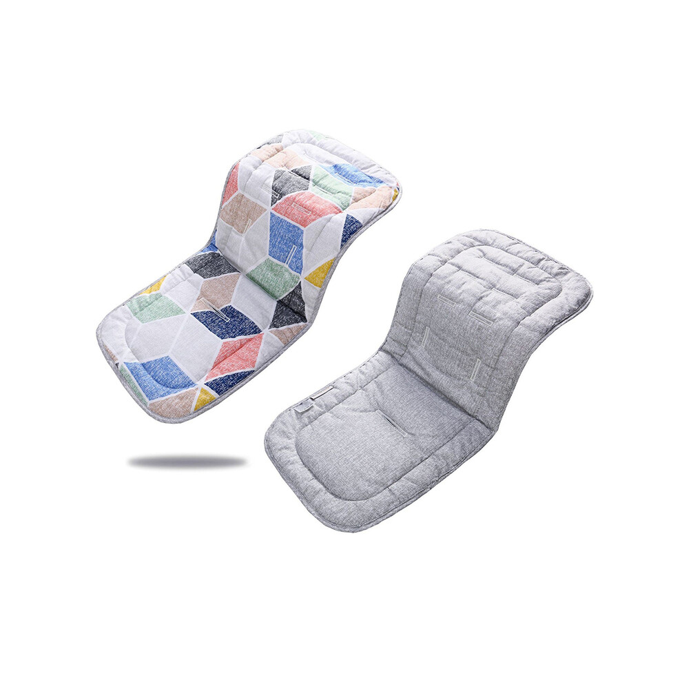(Gold) Stroller Seat Liner For Baby Pushchair Car Cart Chair Mat Child Trolley Mattress Diaper Pad Infant Stroller Cushion Accessories Gold Maxpower