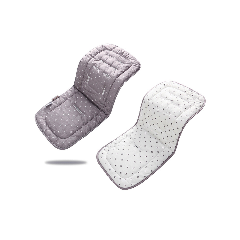 Maxpower (White) Stroller Seat Liner For Baby Pushchair Car Cart Chair Mat Child Trolley Mattress Diaper Pad Infant Stroller Cushion Accessories White